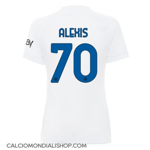 Maglie da calcio Inter Milan Alexis Sanchez #70 Seconda Maglia Femminile 2023-24 Manica Corta